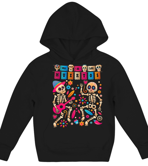 Dia De los Muertos Day of the Dead Mexican Kids Hoodie