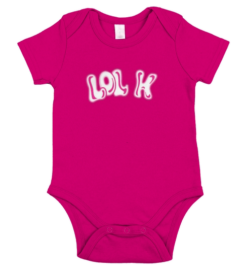 pink lol k art Short Sleeve Baby One-Piece