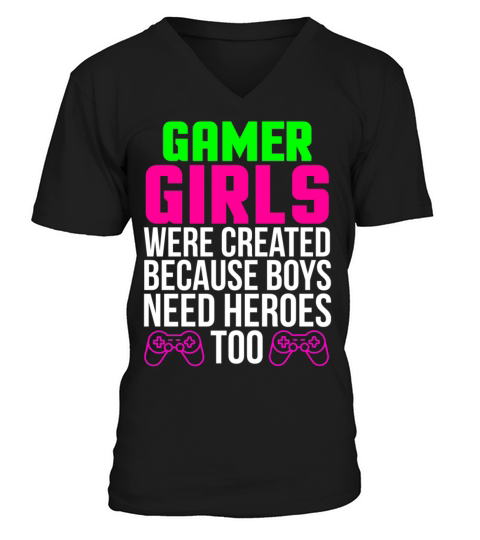 Gamer Girls Funny Video Games T-shirt Men's V-Neck T-shirt