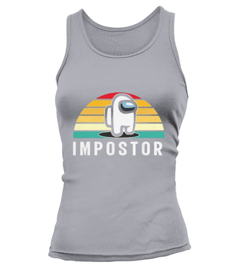 Gaming Meme Impostor Among Game Us Sus Gift Vintage Sunset Tank top Woman