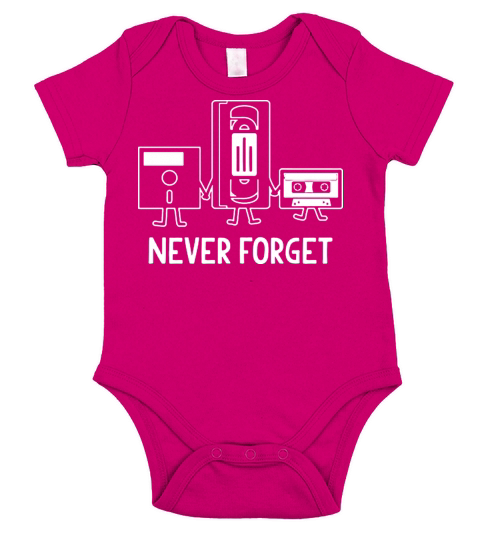 Never Forget Funny Short Sleeve Baby One-Piece