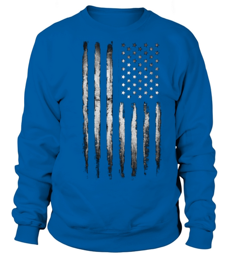White Grunge American flag Women's Sweatshirt