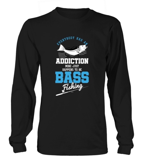 Addiction For bass Fishing Men's Long Sleeve
