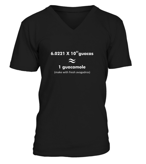 avogadros number t shirt V-Neck T-shirt