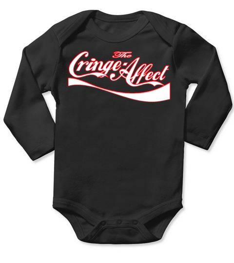 Cringe Cola Mash-Up White Long Sleeve Baby One-Piece