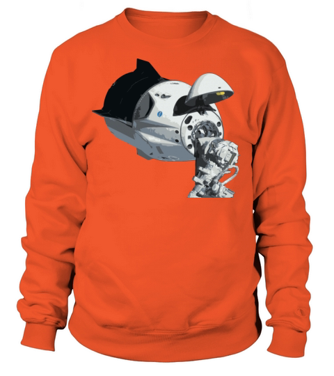 Space Dragon Docking To Space Station Internationa Women's Sweatshirt