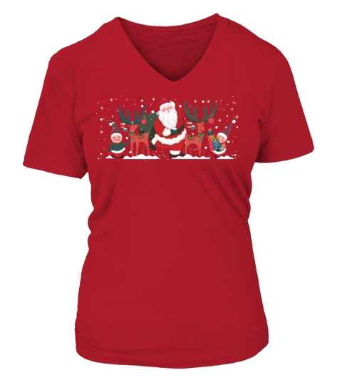 santa claus Women's V-Neck T-shirt
