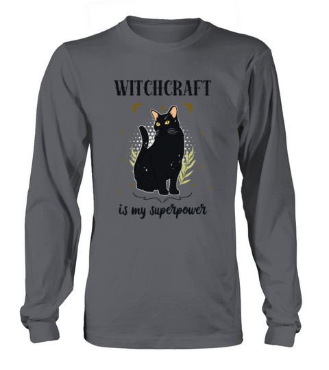 Witchcraft Black Cat Witch Wiccan Fun Women's Long Sleeve