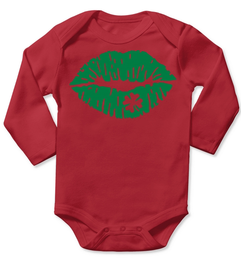 Irish Kiss Long Sleeve Baby One-Piece