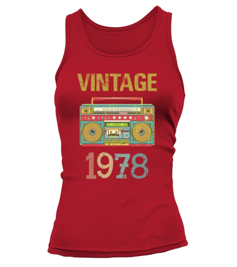Vintage 1978 - 40th Birthday Gift Shirt Racing Women's Tank Top