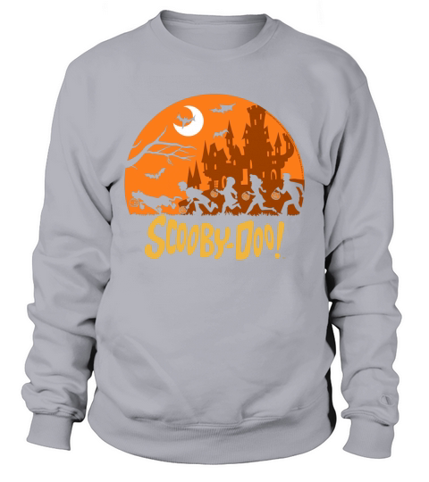 Kids Scooby Doo The Gang Halloween Silhouette Logo Sweatshirt Unisex