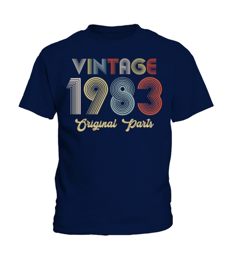38th Birthday Vintage 1983 Original Parts Kids T-Shirt