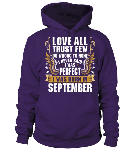I Was Born In September Women's Hoodie