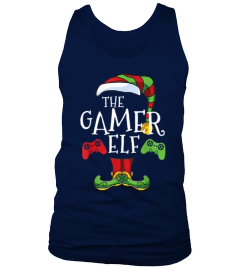 The Gamer Elf 2020 Family Matching Christmas Men's Tank Top