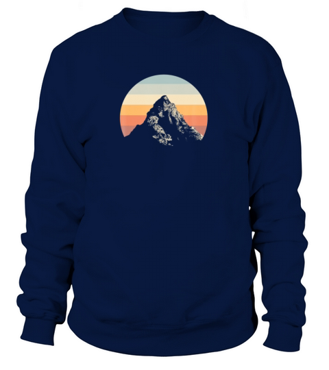 Mountain Sunset Circle Rainbow Outdoors Nature Women's Sweatshirt