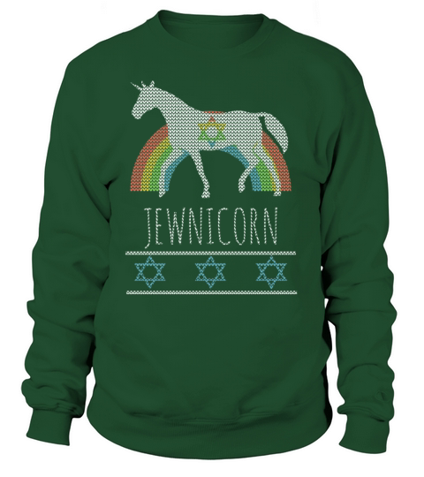 Funny Rainbow Jewnicorn Jewish Unicorn Ugly Women's Sweatshirt