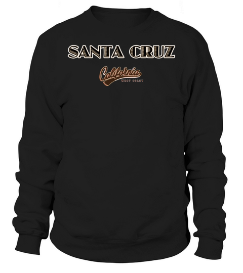Santa Cruz Type with Ca West Coast Seal Men's Sweatshirt