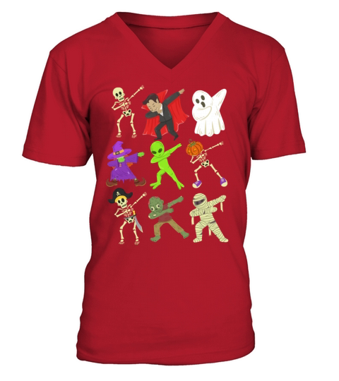 Halloween Dabbing Men's V-Neck T-shirt