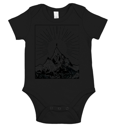 Mountain Short Sleeve Baby One-Piece
