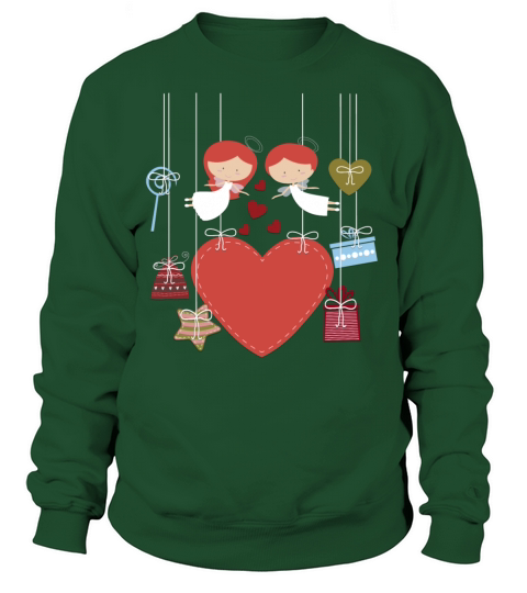 Valentines Day Angels Women's Sweatshirt