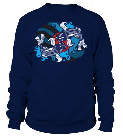 Koi Fishes Fish Fishes Koi Beautiful Pink Blue Swi Women's Sweatshirt