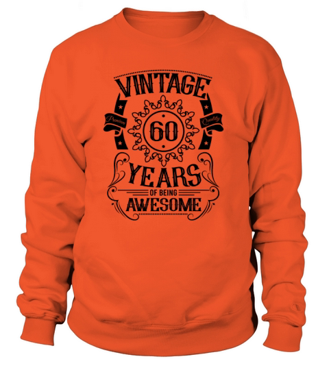 60th birthday gift ideas vintage husband wife Women's Sweatshirt