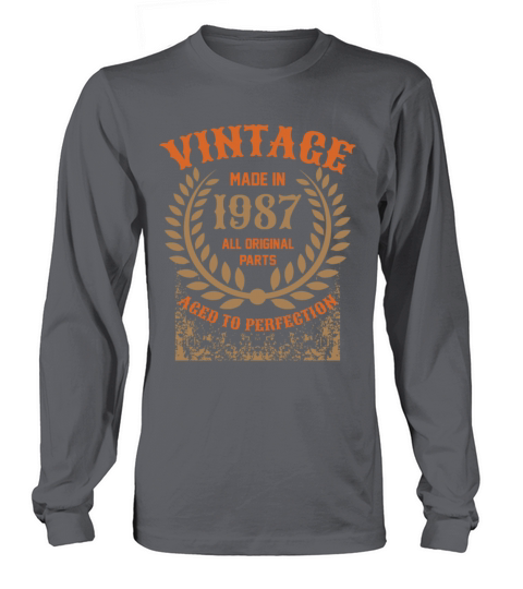 Vintage Made In 1987 All Original Parts Men's Long Sleeve