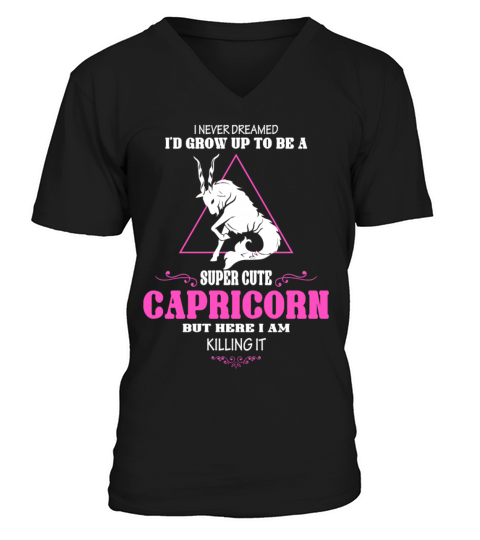 Super cute Capricorn - Here I am killing it Men's V-Neck T-shirt