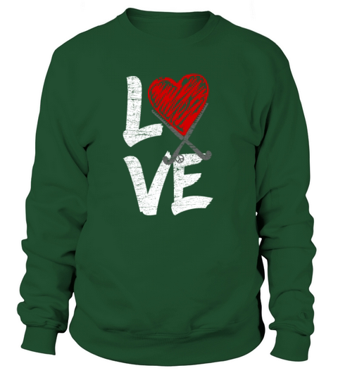 I LOVE Field Hockey player gift idea Women's Sweatshirt