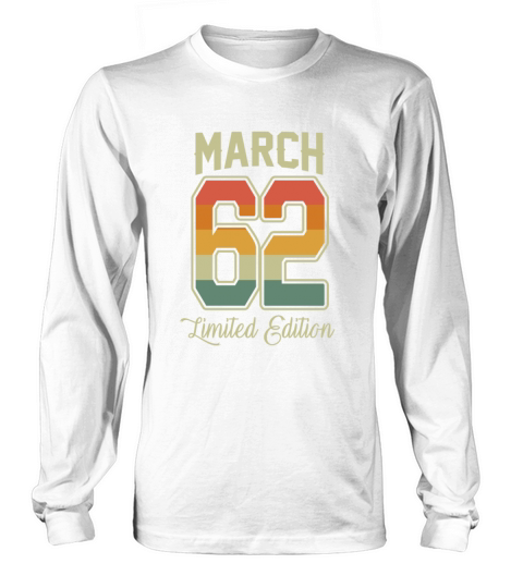 Vintage 60th Birthday March 1962 Sports Gift Women's Long Sleeve