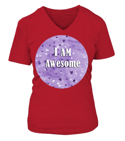 I AM AWESOME Women's V-Neck T-shirt