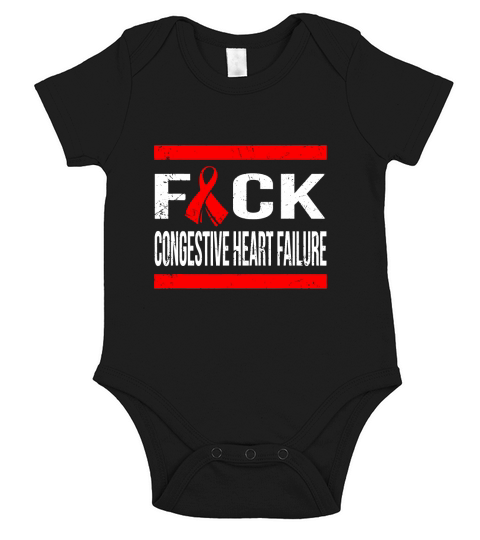 SUPPORT CONGESTIVE HEART FAILURE AWARENESS Short Sleeve Baby One-Piece