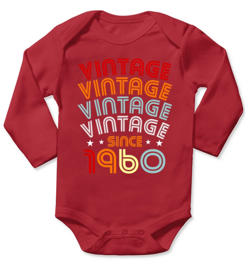 60th Birthday Long Sleeve Baby One-Piece