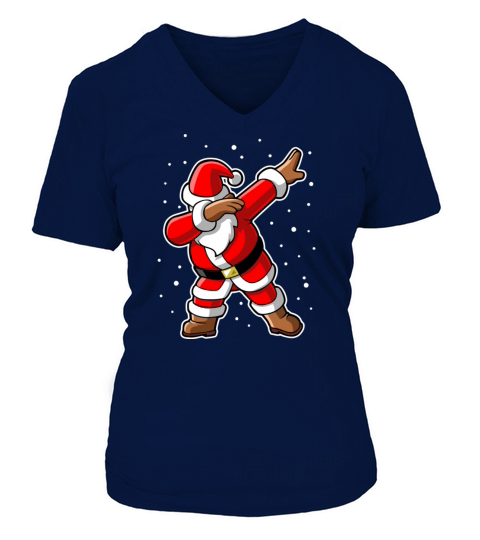dabbing santa claus Women's V-Neck T-shirt