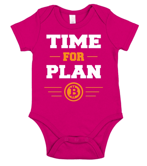 Bitcoin time for Plan B coin crypto gift Short Sleeve Baby One-Piece