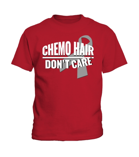 Chemo Hair Dont Care Lung Cancer Awareness Gift Kids T-Shirt
