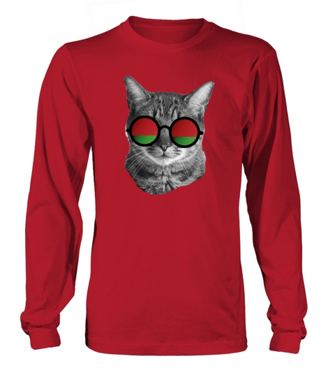 Funny Cat Tee Shirt - Belarus Men's Long Sleeve