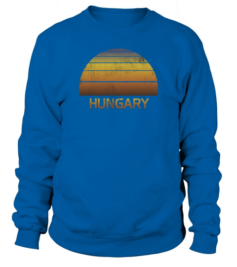 Vintage Sunset Hungary Family Vacation Souvenir Sweatshirt Unisex