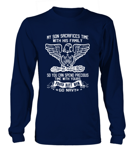 PROUD NAVY MOM Women's Long Sleeve