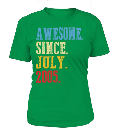 Awesome since July 2005 t shirt 14th Birthday gift Women's T-Shirt