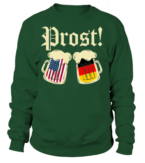 American German Beer Stein Prost Oktoberfest Women's Sweatshirt