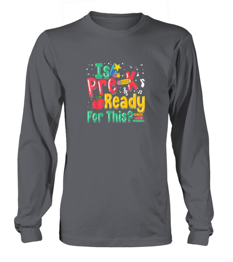 1st day of preschool shirt boys amp girls pre k school gift t shirt men Long sleeved Unisex