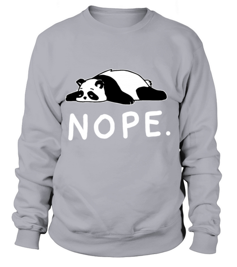 nope not today funny lazy panda nope Women's Sweatshirt