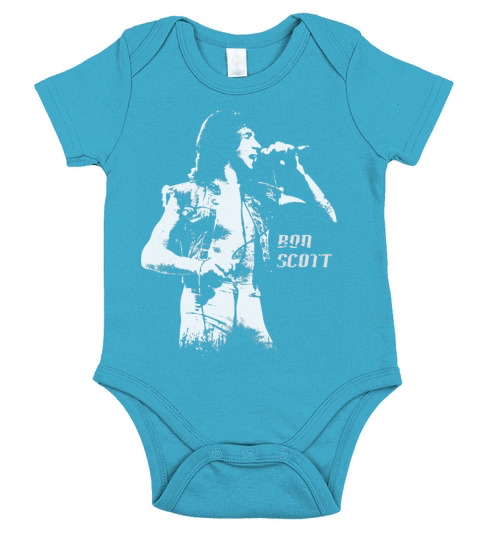 Bon Scott Fan Short Sleeve Baby One-Piece