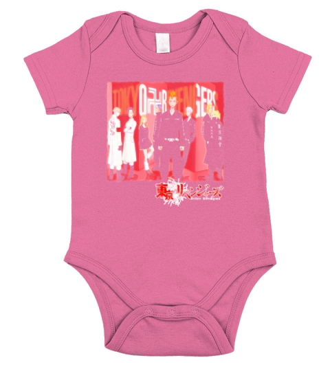 Retro Slayer Demon Anime Graphic Short Sleeve Baby One-Piece