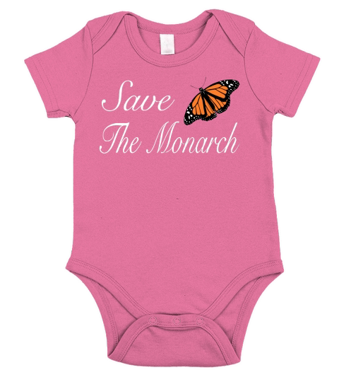 Save the Monarch T-Shirt for Butterfly Lovers Men and Women Short Sleeve Baby One-Piece