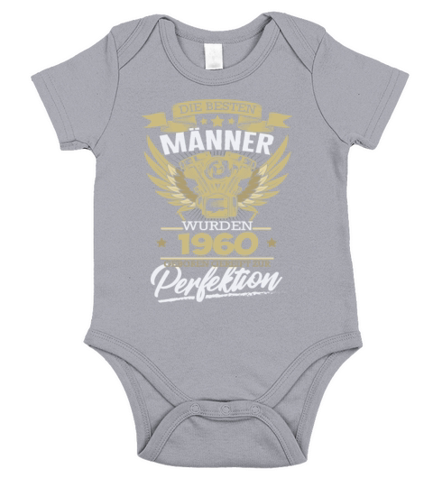 Birthday men 1960 perfection Short Sleeve Baby One-Piece
