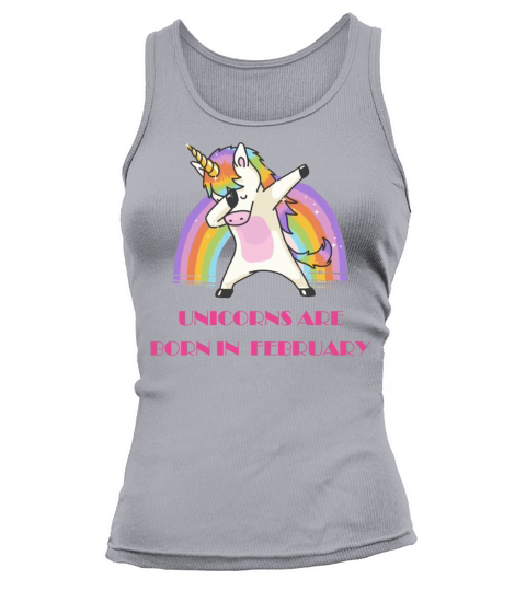 Unicorns are Born in February Women's Tank Top