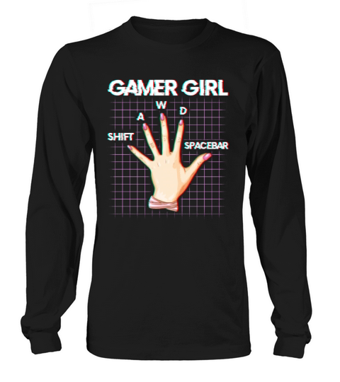 Gamer Girl Funny Video Games Women Gift design Men's Long Sleeve