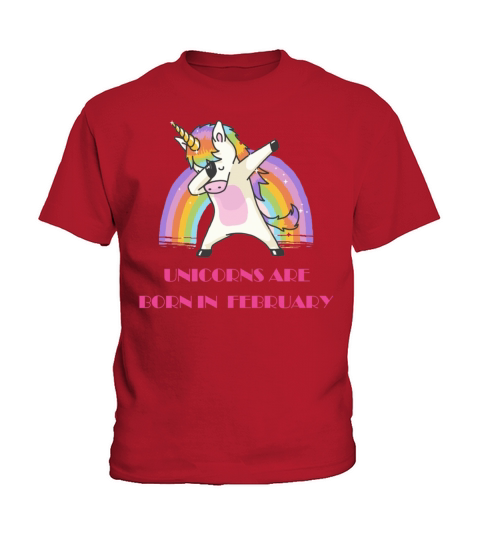 Unicorns are Born in February Kids T-Shirt